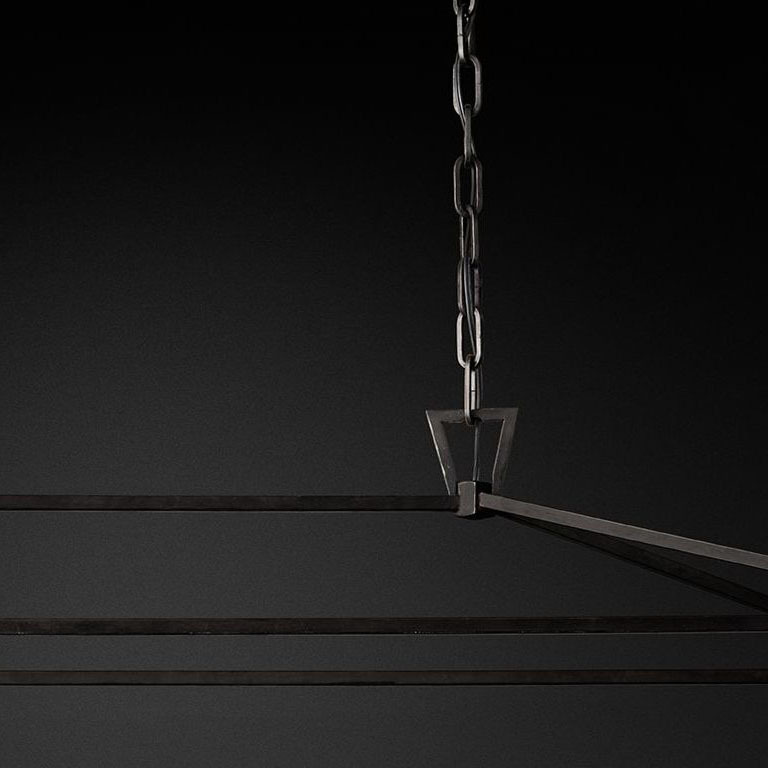 Люстра Restoration Hardware English Openwork Linear Aged Iron