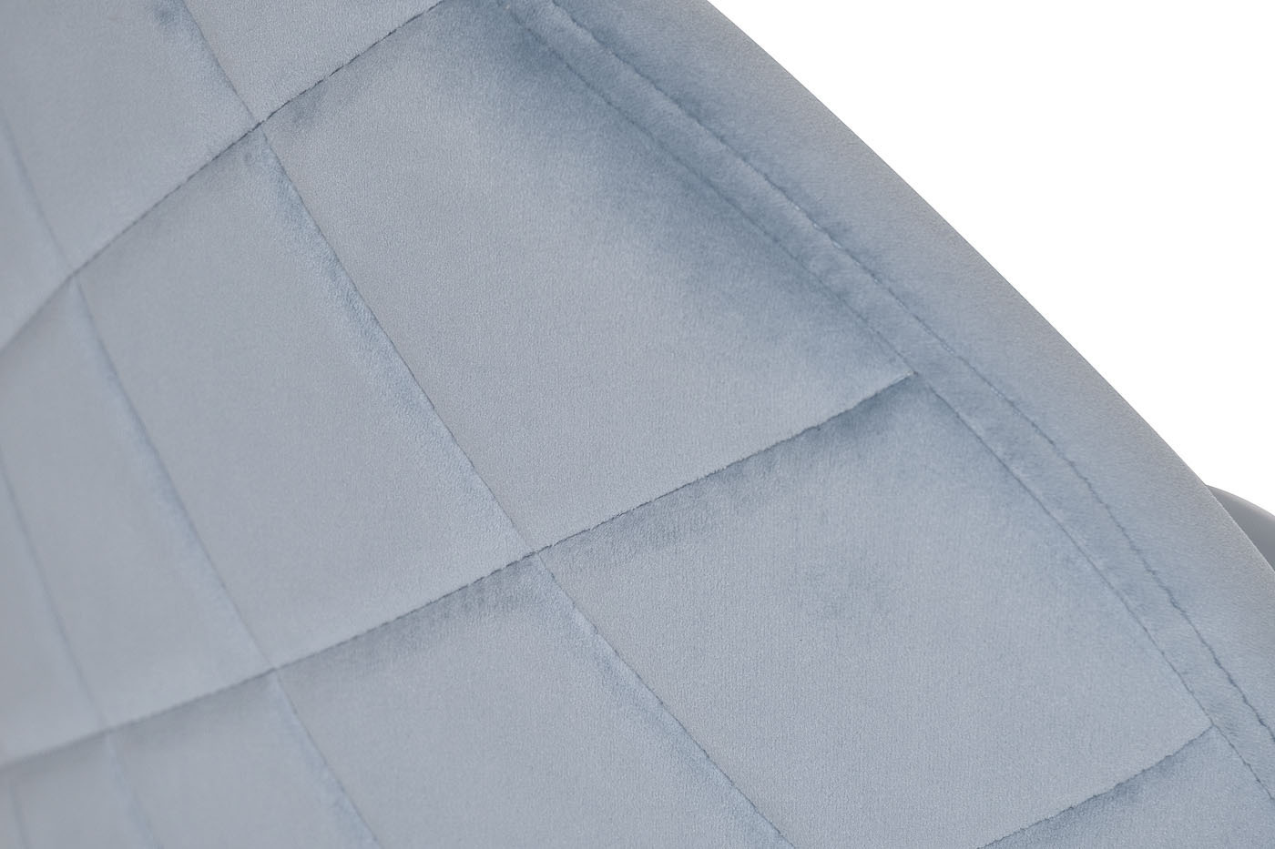 Стул велюровый серо-голубой на металлических ножках Garda Decor 30C-301-1G LBL