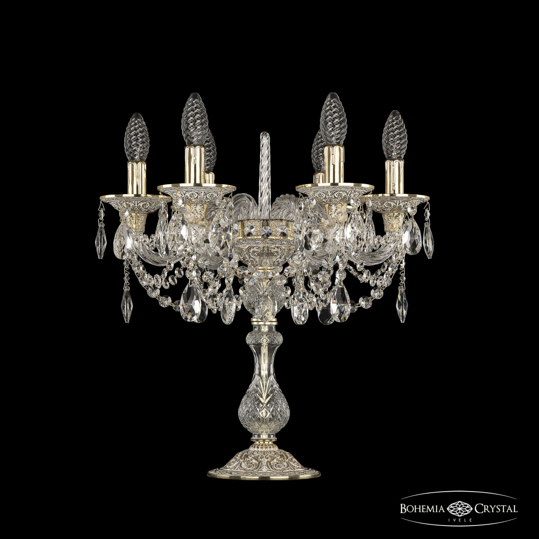 Настольная лампа хрустальная 16106L8/6/141-47 GW Bohemia Ivele Crystal