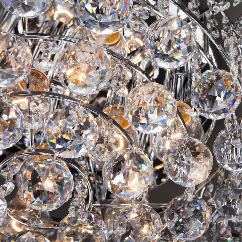 Накладная люстра Eurosvet 16017/9 хром Strotskis