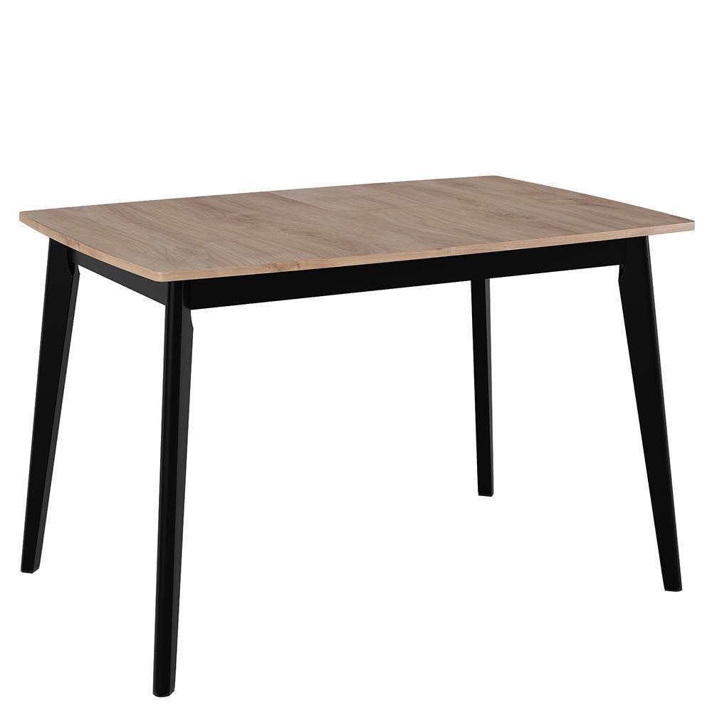 Стол Oslo 120-160 x 80см, Дуб Навара, чёрный Bradex Home FR 0802