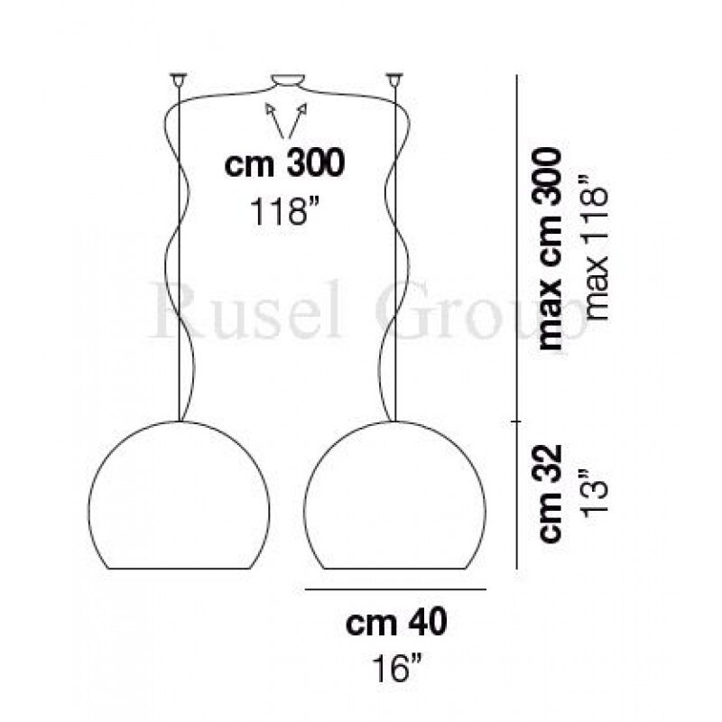 Подвесной светильник Vistosi NOON SP D2