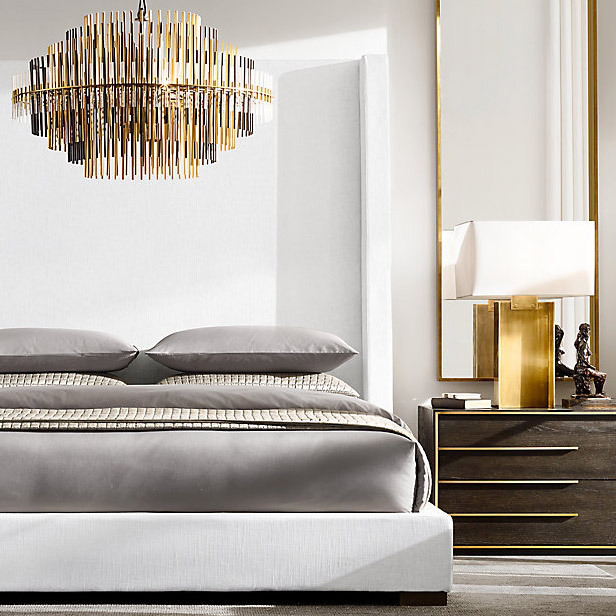 Люстра Restoration Hardware Emile Round 42" Burnished Brass