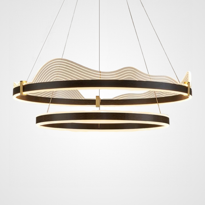 Подвесная люстра DIGNITY D60+80 Black by ImperiumLoft