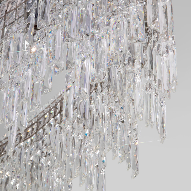 Подвесная люстра Eurosvet 60159/10 хром/хруст Smart