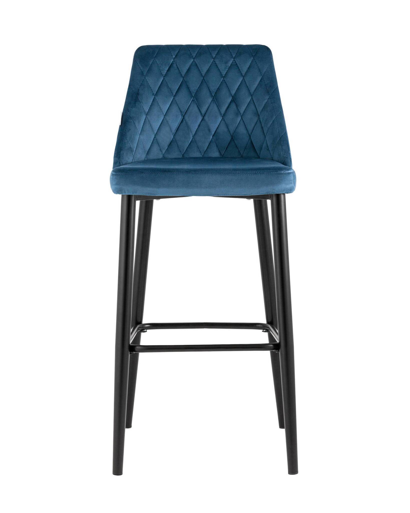 Стул барный Диего велюр пыльно-синий Stool Group