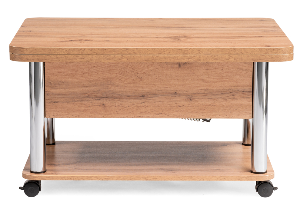 Стол-трансформер Woodville Виват дуб вотан / хром 490590