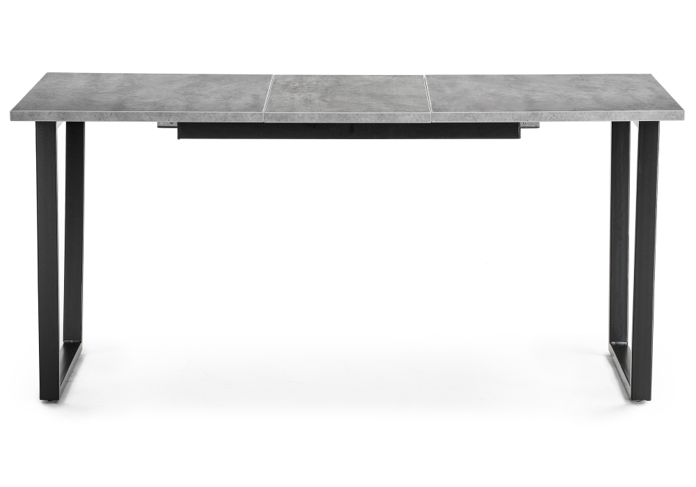 Стол деревянный Woodville раскладной Лота Лофт 120 25 мм черный матовый / бетон 489617