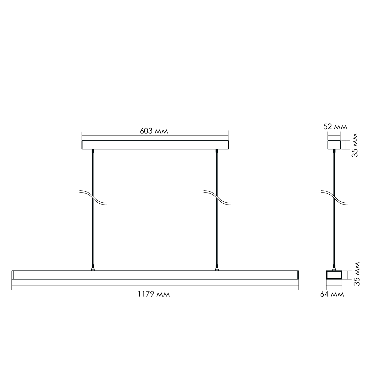 Светильник потолочный Lumker DL-AMBER-P2-70-WH-NW-DALI