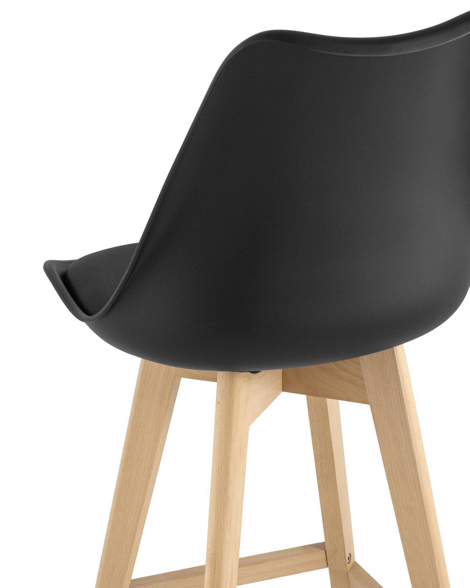Стул полубарный FRANKFURT черный Stool Group