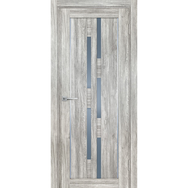 Межкомнатная дверь Graf PSL-33 графит сатинат Сан-ремо серый (1900 х 550)