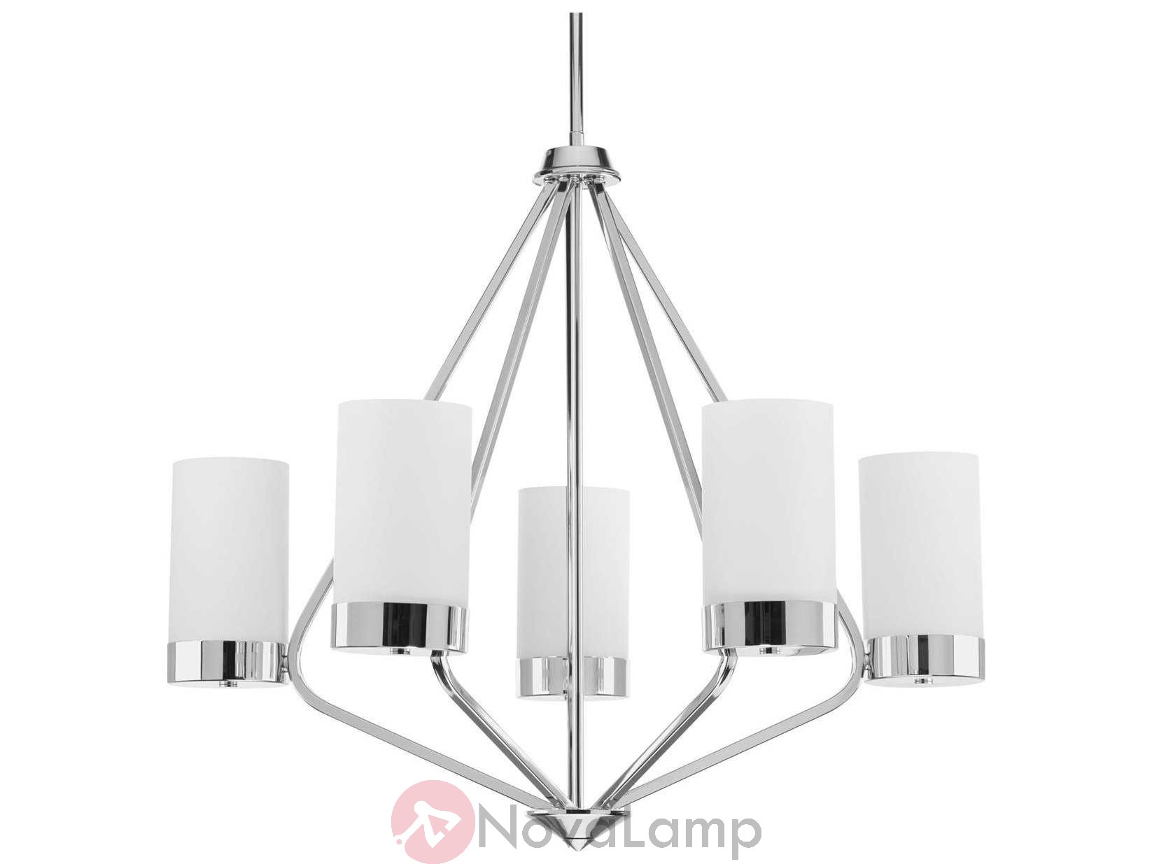 Люстра Progress Lighting Elevate Polished Chrome Five-Light Wide Chandelier by ImperiumLoft