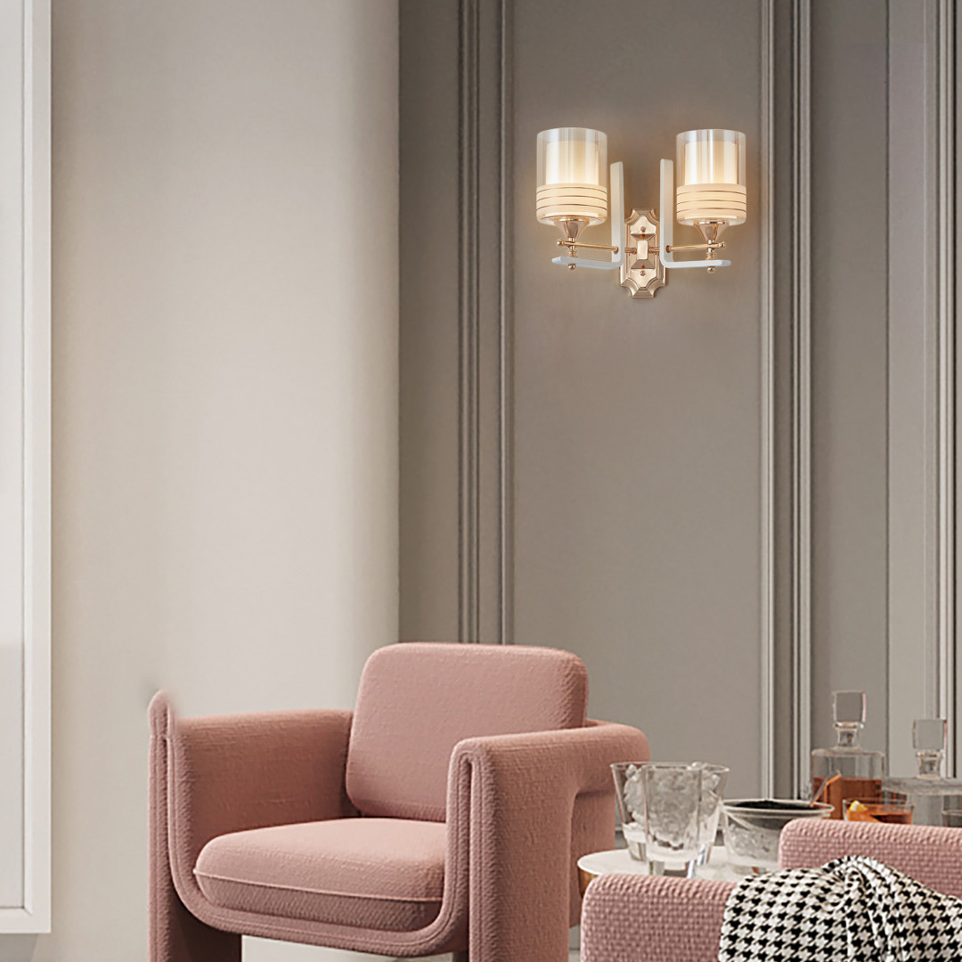 Бра с плафонами 306087/2W Wh/Gd Arte Milano