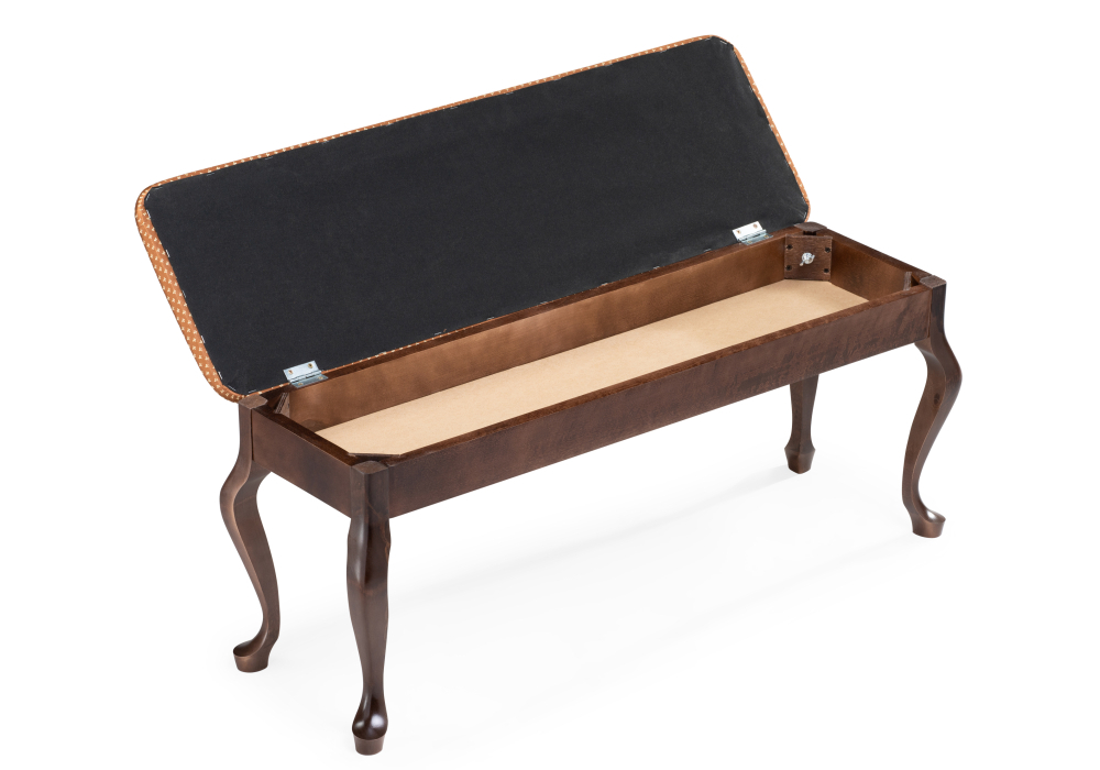 Банкетка Woodville Хиль венге / ткань коронка 515158