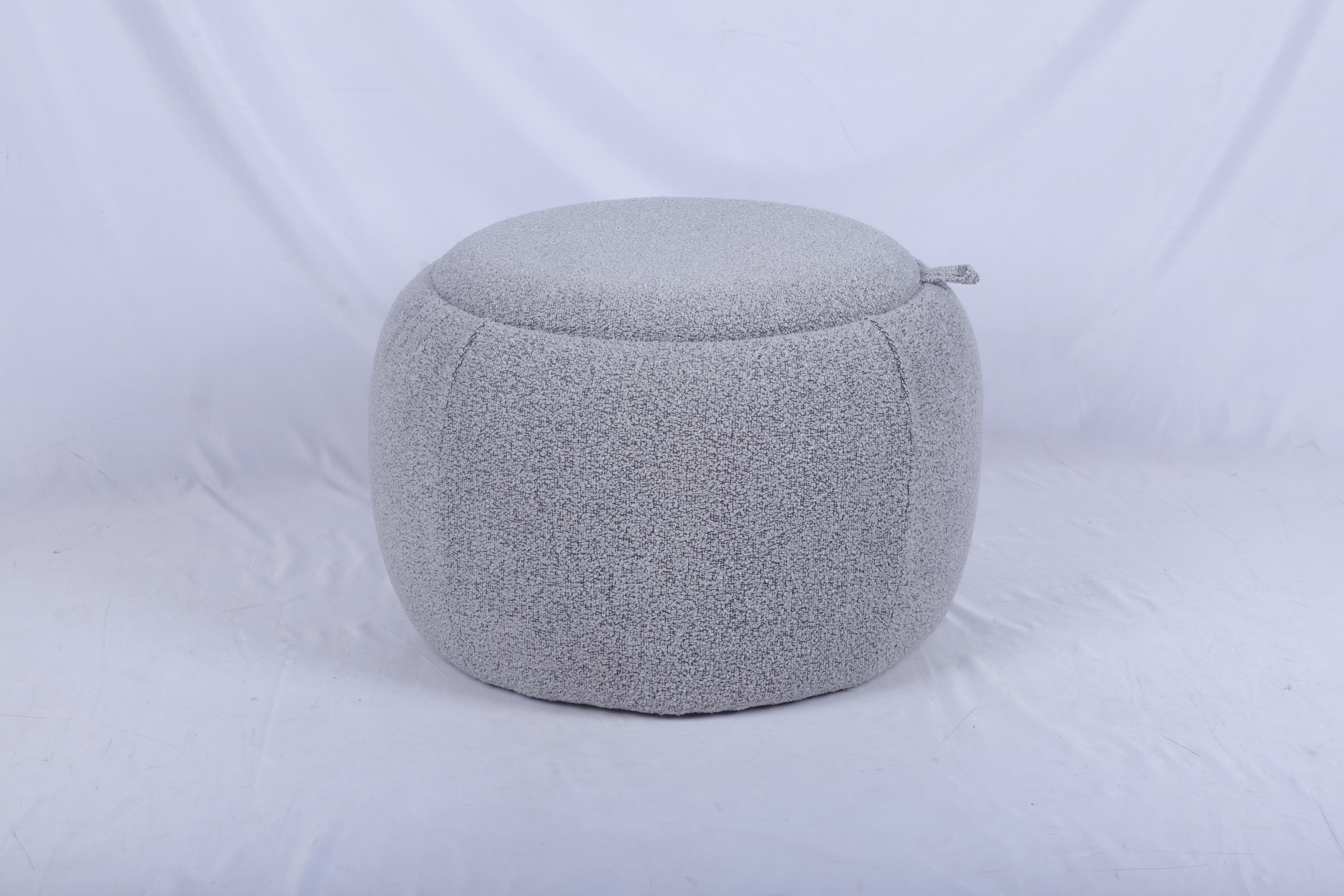 Пуф-столик Люкке с ящиком серый Stool Group