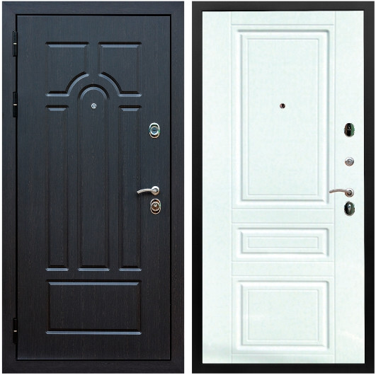 Дверь входная Graf Эврика МДФ 10 мм ФЛ-58 Венге / МДФ 16 мм ФЛ-243 Софт милк