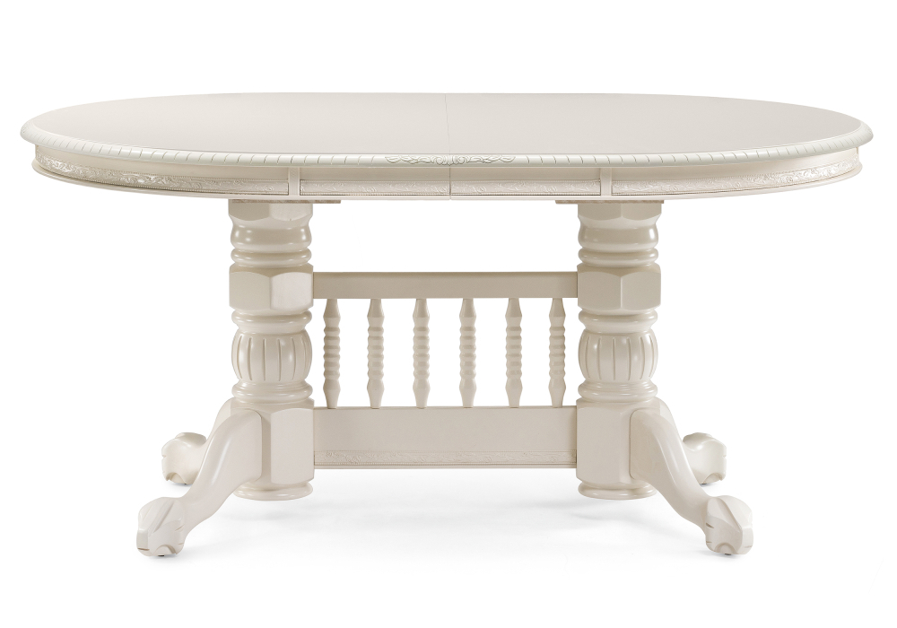 Стол деревянный Woodville Кантри 160(240)х107х80 слоновая кость 450823