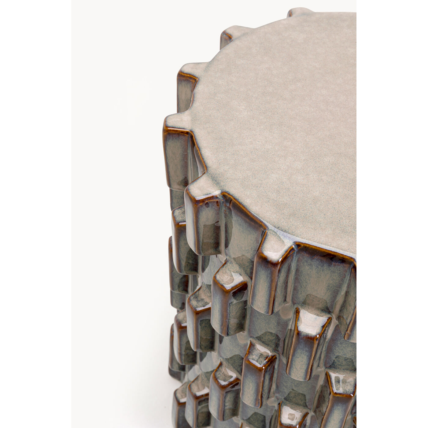 Стол приставной Arrivato Sting Blue Ø35cm KARE 71029