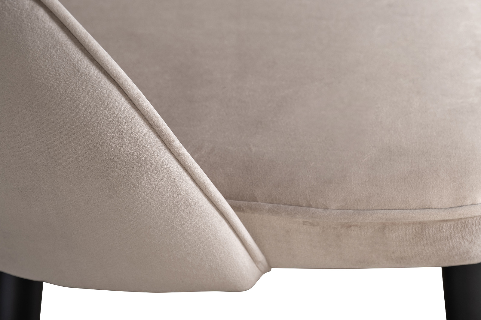 Стул велюровый серо-бежевый Garda Decor 30C-12280