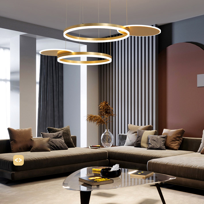 Подвесная люстра MEDEA CH D100 Gold 3000 by ImperiumLoft