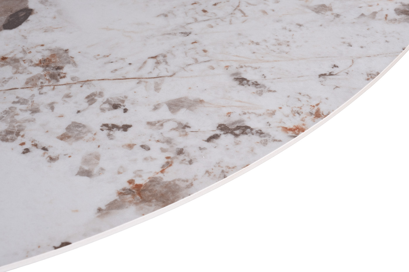 Стол обеденный круглый керамический белый Garda Decor 57EL-79000