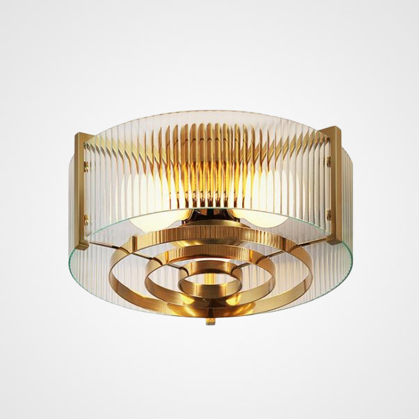 Потолочная люстра из рельефного стекла LUSSA D48 by ImperiumLoft