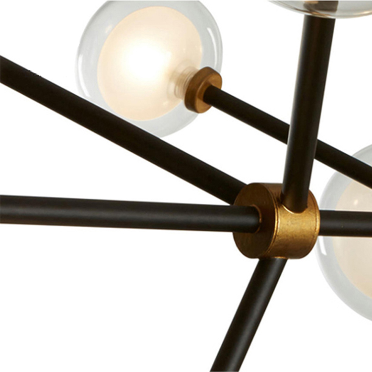 Люстра  Delight Collection Nabila 10 black/gold