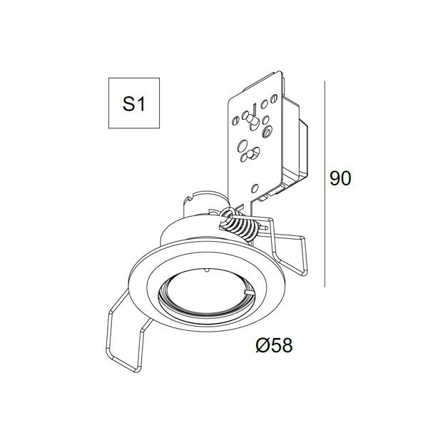 Встраиваемый светильник Delta Light 202 01 07 A