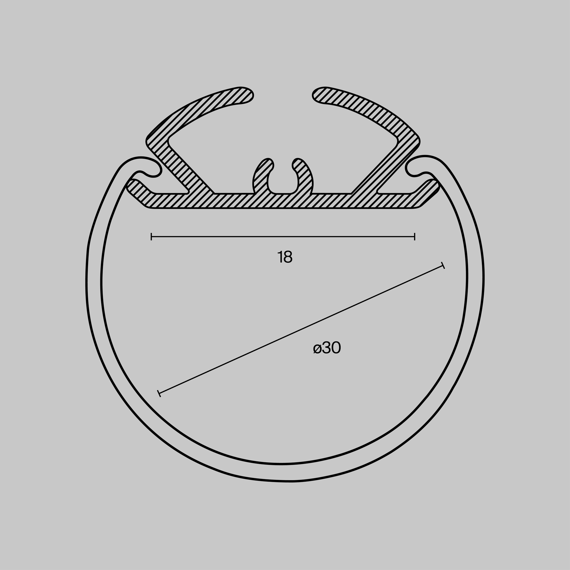 Комплектующие к светодиодной ленте Led Strip ALM-D30-S-2M