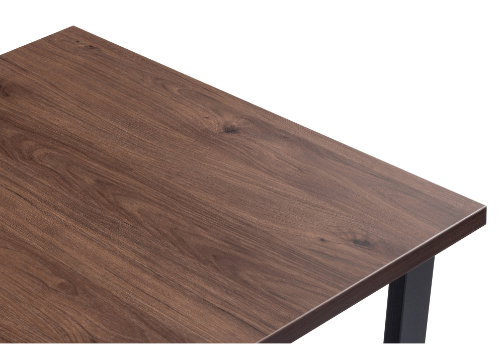 Стол деревянный Woodville Лота Лофт 120 25 мм гикори / черный матовый 489737