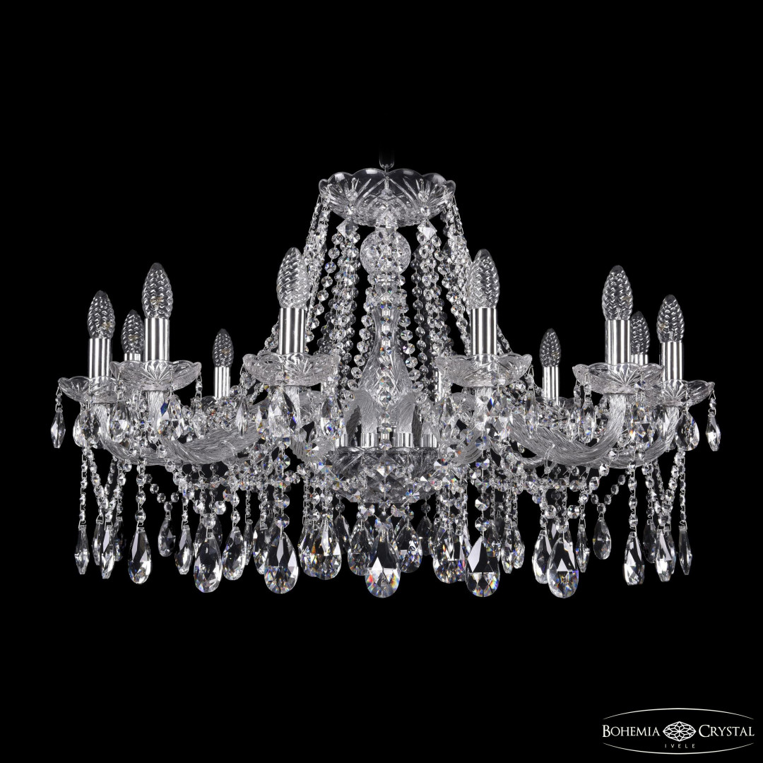 Люстра хрустальная 1413/12/300 Ni