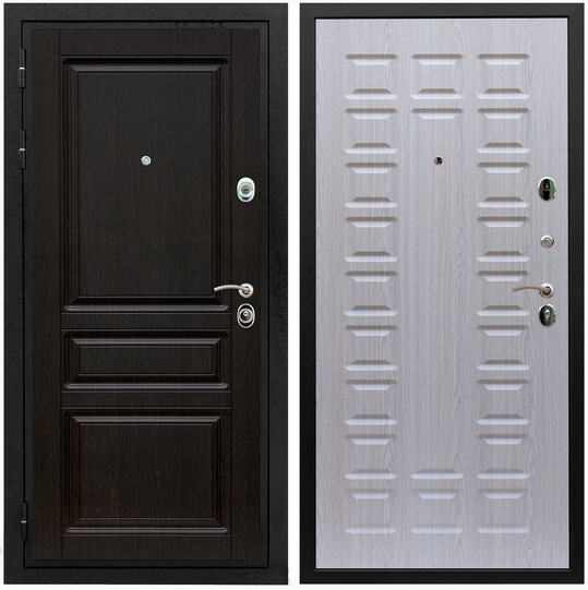 Дверь входная Graf Премиум-Н МДФ 16 мм ФЛ-243 Венге / МДФ 16 мм ФЛ-183 Дуб беленый