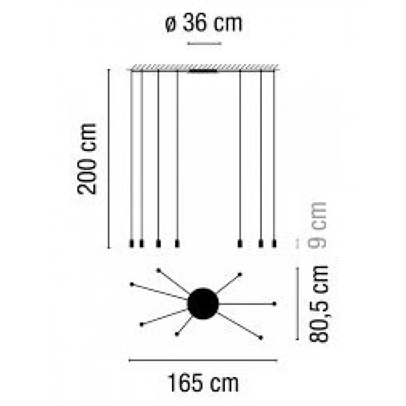 ПОДВЕСНОЙ СВЕТИЛЬНИК VIBIA Wireflow Free-Form 0367