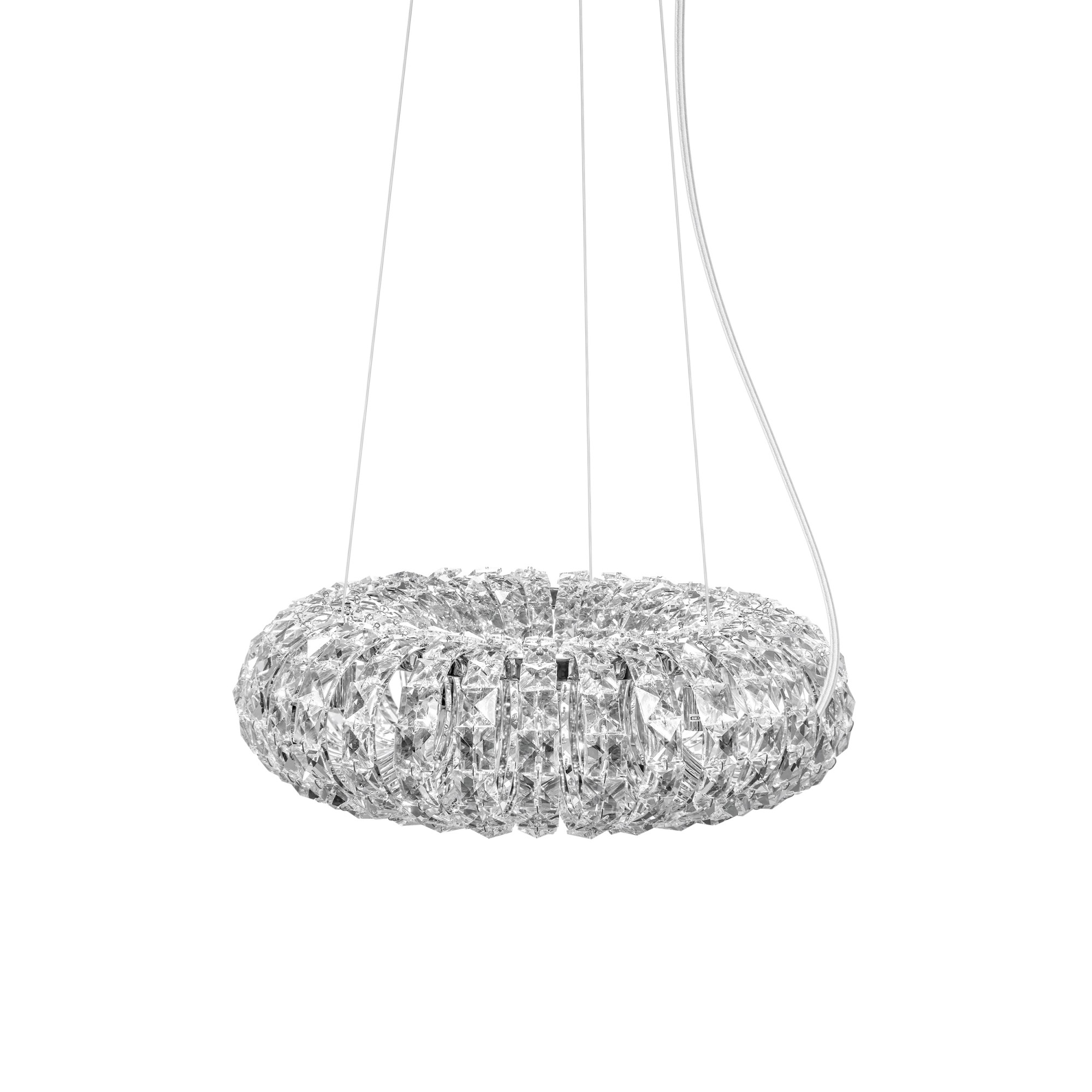 Кольцевая люстра с плафоном из хрустальных страз LERD by ImperiumLoft