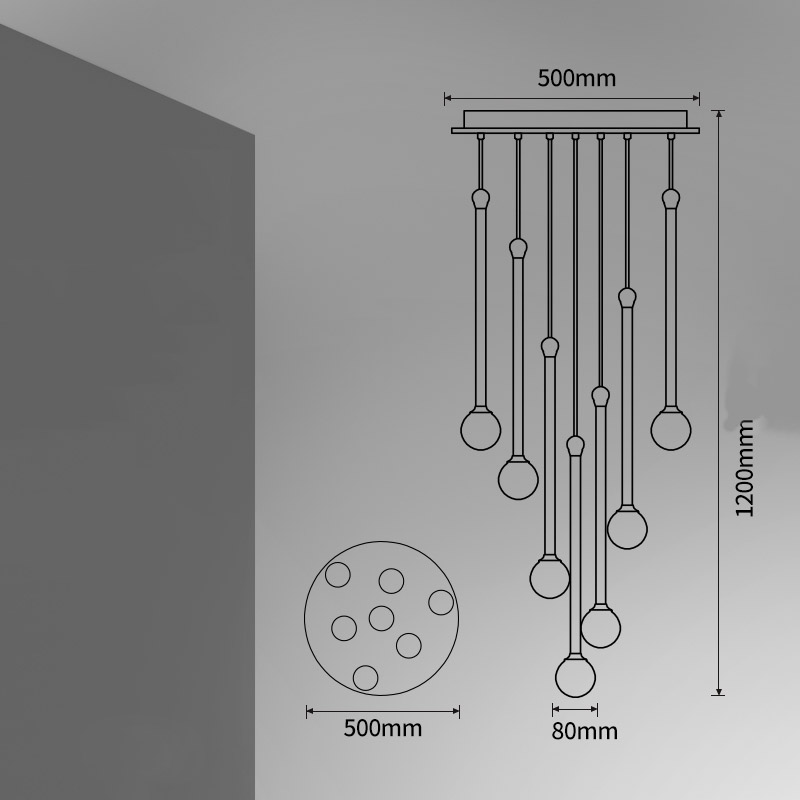 Подвесной светильник BAST MORE L7 Диск by ImperiumLoft