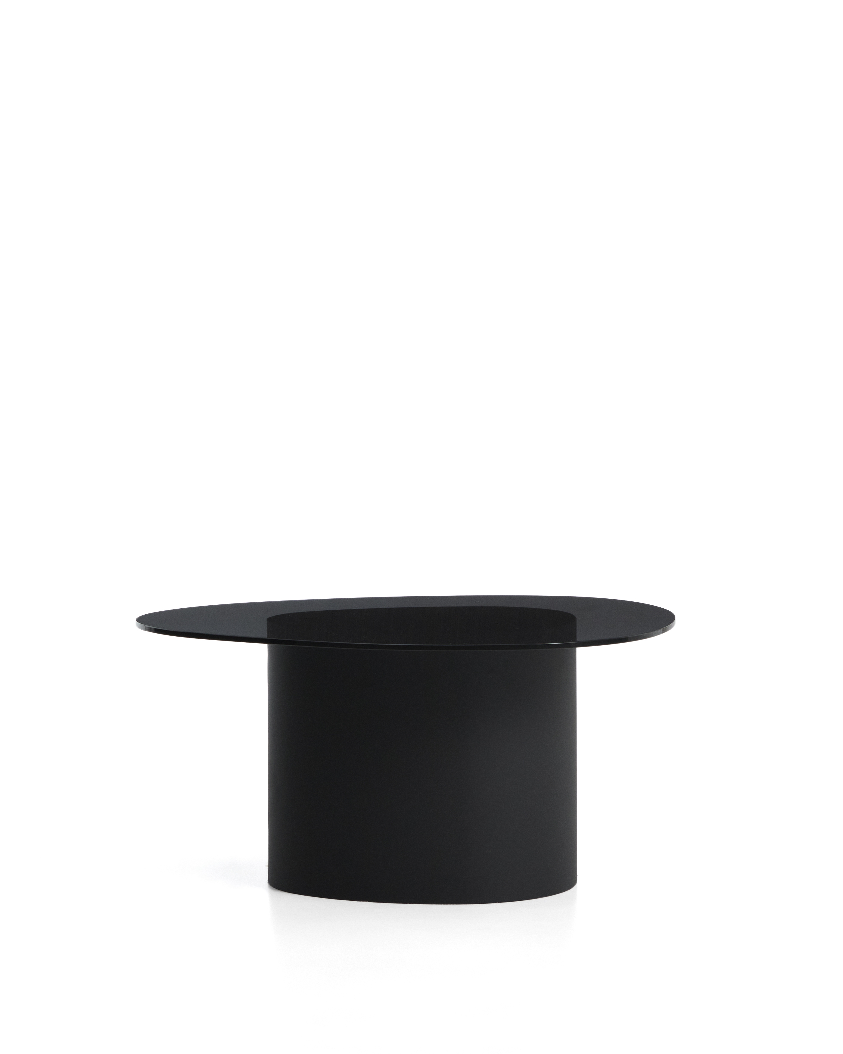 Приставной столик Olir из черной стали и закаленного стекла, 82 x 74 см La Forma 482447