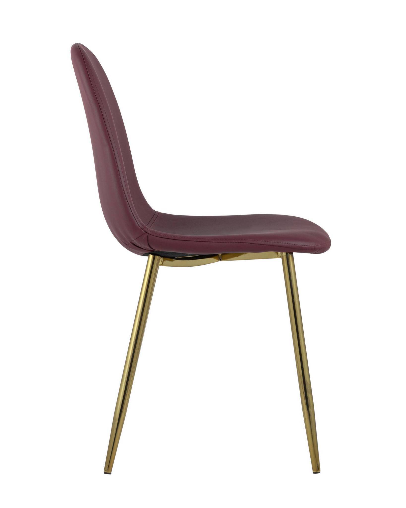 Стул Валенсия экокожа красная золотые ножки Stool Group