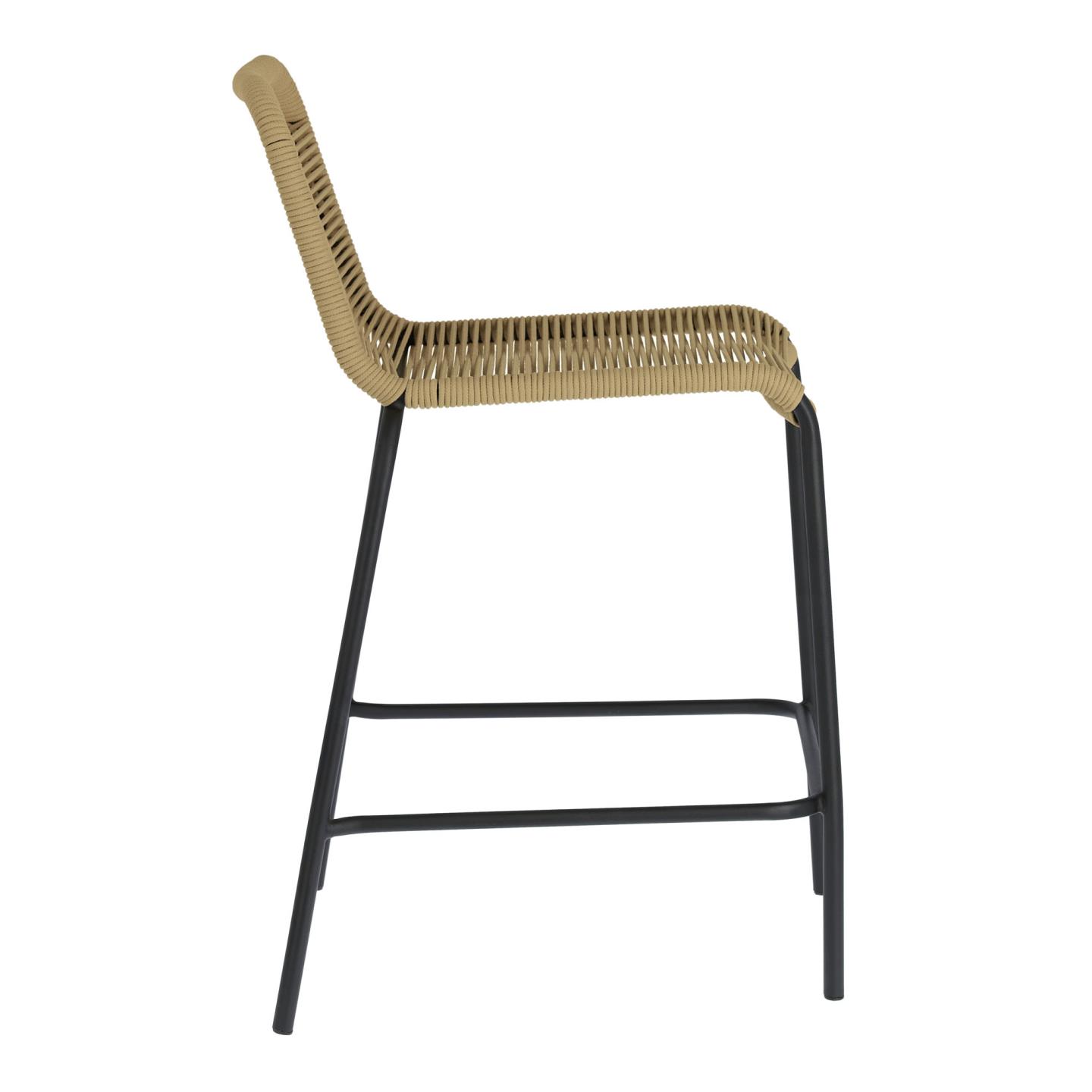 Полубарный стул Glenville 62 см бежевый La Forma (ex Julia Grup)