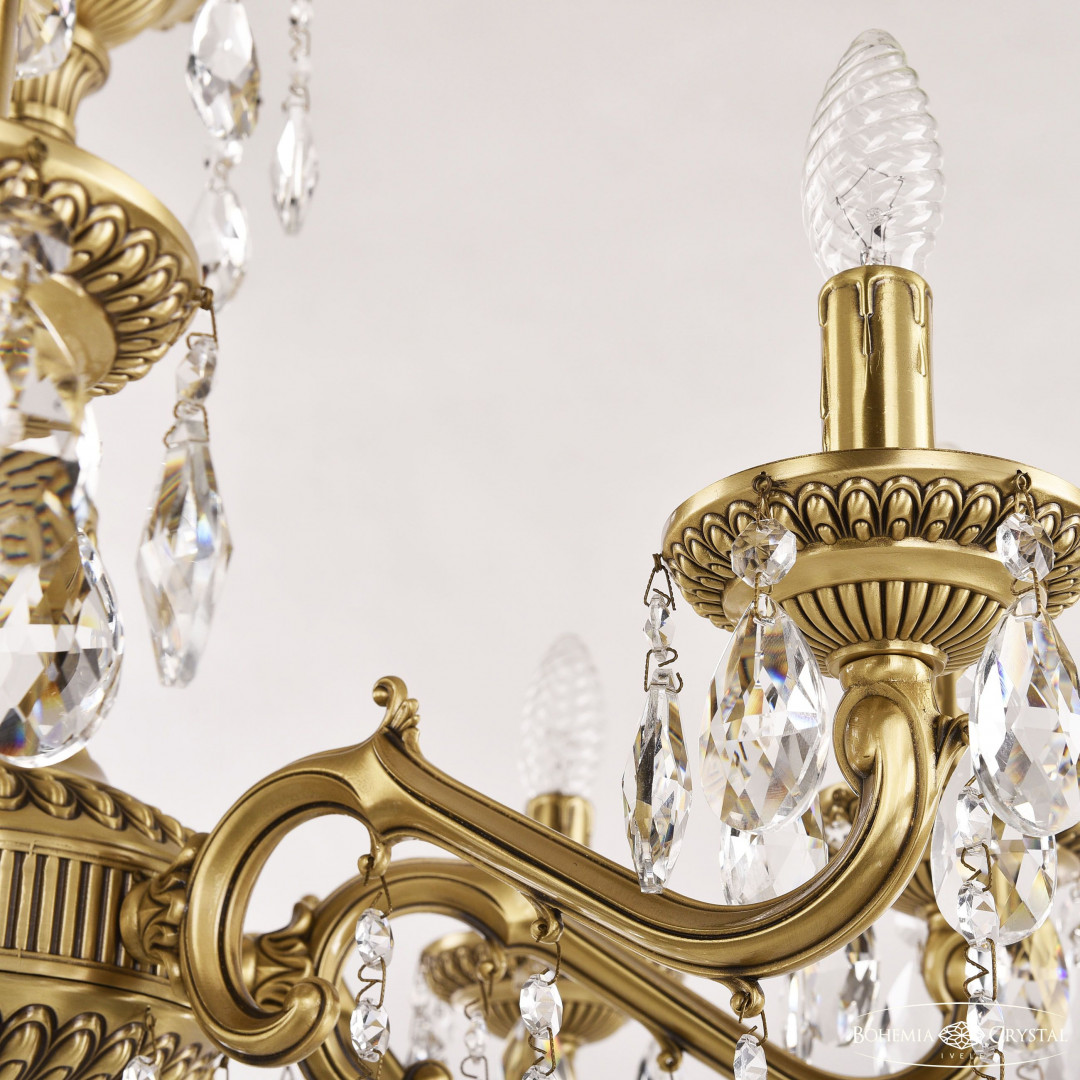 Люстра бронзовая с хрусталём 75102/8/210 A FP