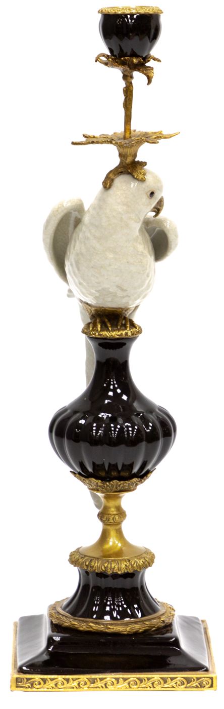 Подсвечник с попугаем Glasar 31G2538/E567BC/U1/WHITE