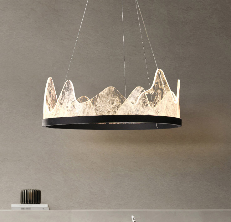 Подвесная люстра REGINA D80 Black by ImperiumLoft