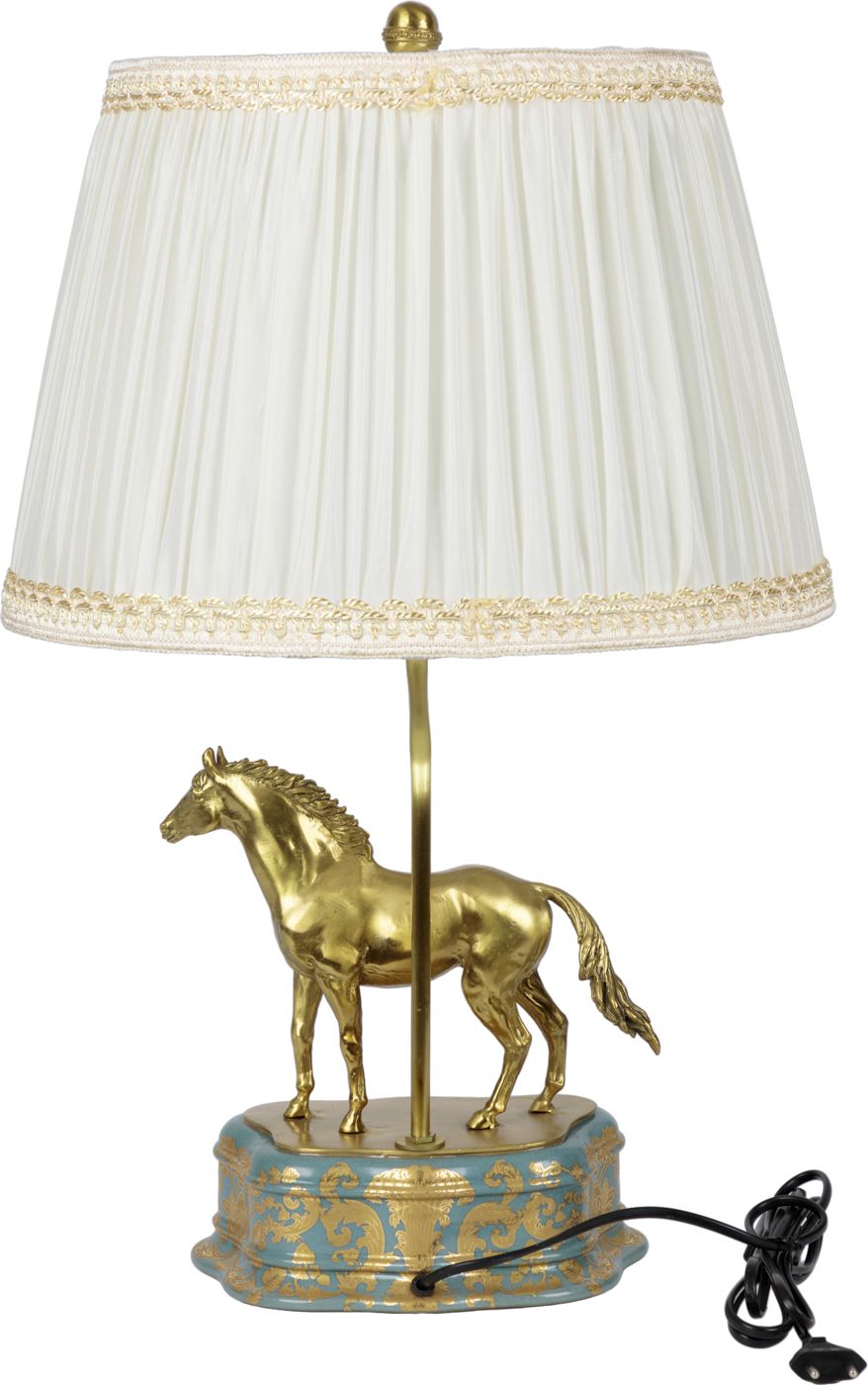 Светильник с абажуром Лошадь Glasar 31G2305/LB999C/NB4199