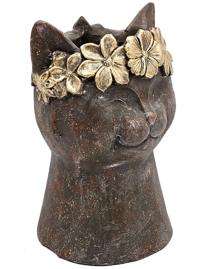 Кашпо Голова кошки Glasar B5532