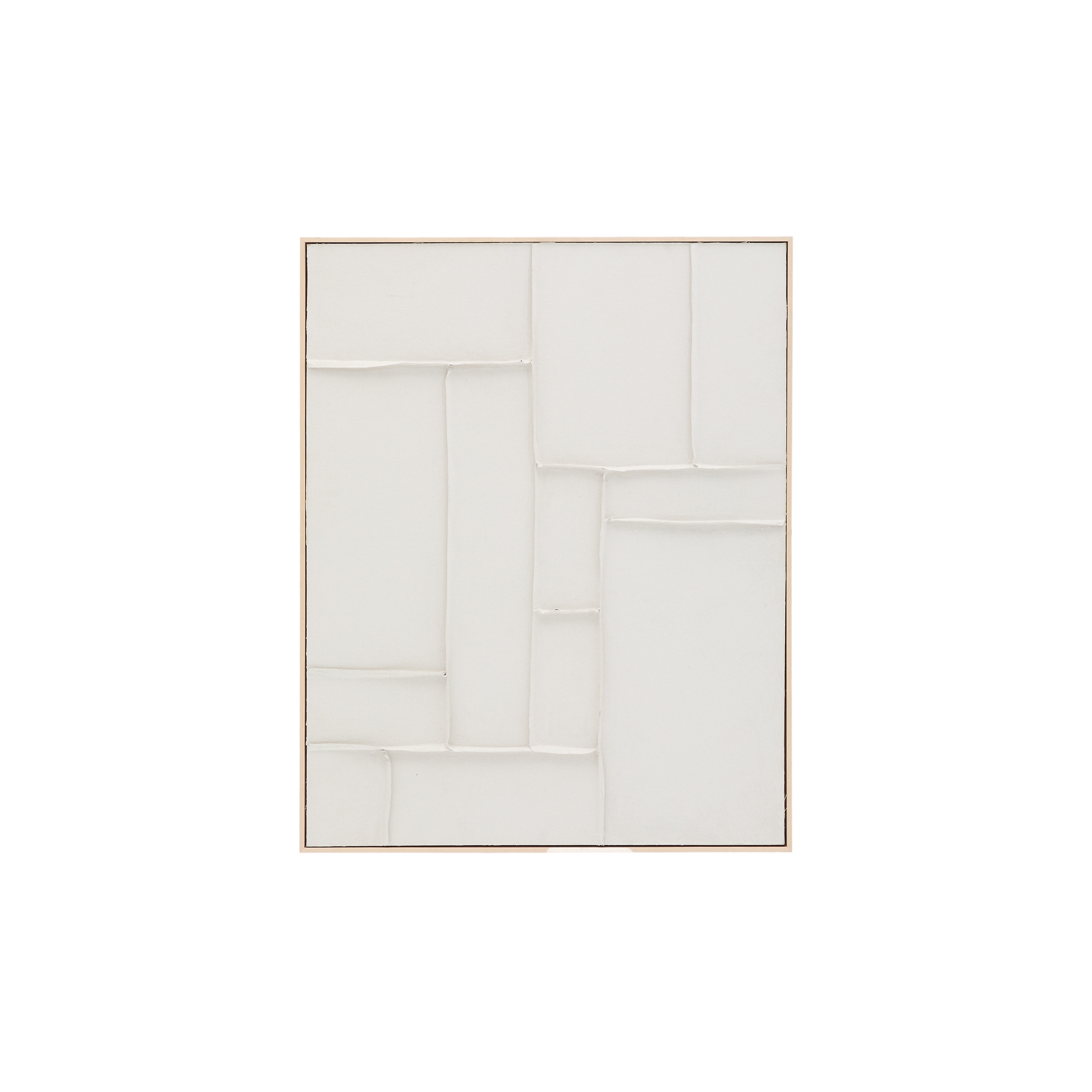 Klis Картина из белого льна с геометрическими фигурами, 80 х 100 La Forma (ex Julia Grup)