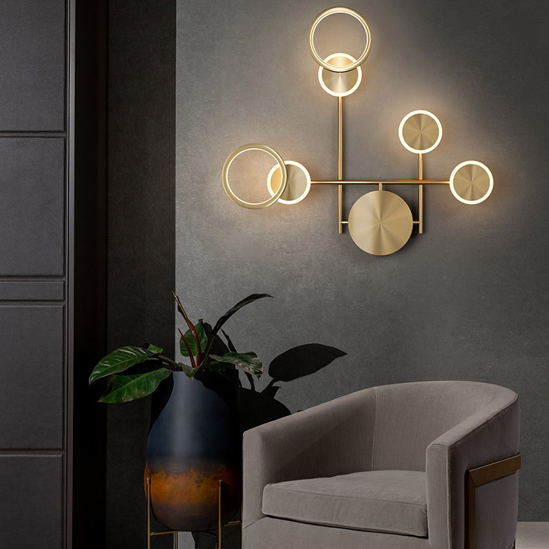 Настенный светильник ZINGY C Brass by ImperiumLoft