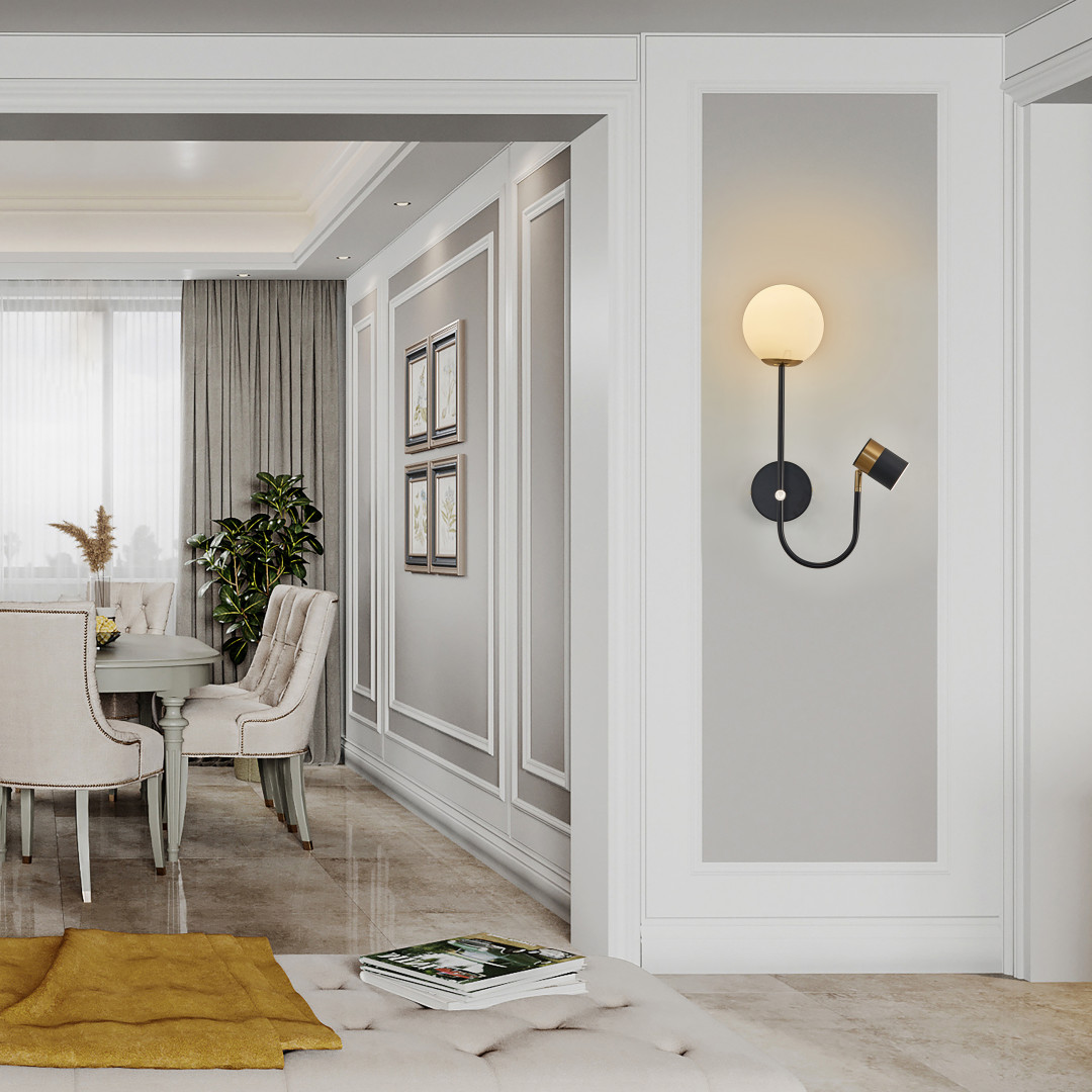 Бра 274802/1+1B BK/GD Arte Milano
