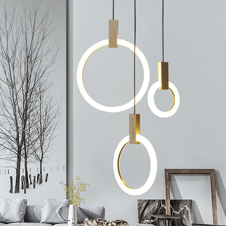 Подвесной светильник HALO D30 Wood by ImperiumLoft