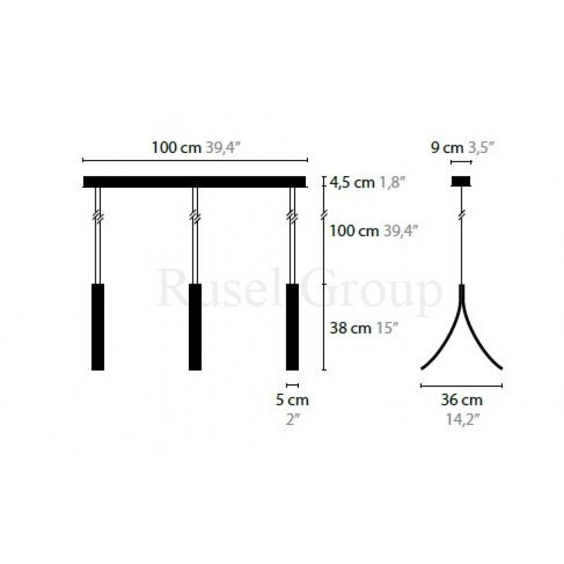 Подвесной светильник ILFARI STREAM H3 XL 13722