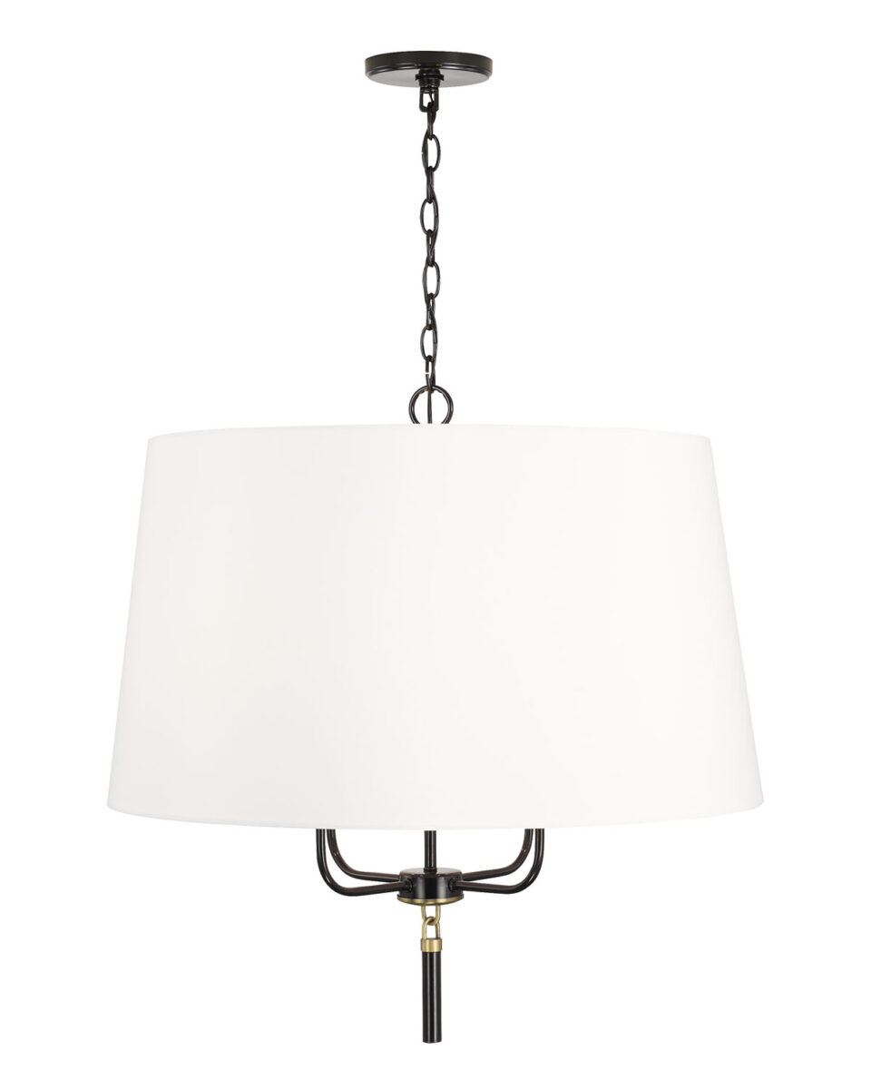 Люстра Аврора с чёрным металлическим акцентом Louvre Home P7703PA