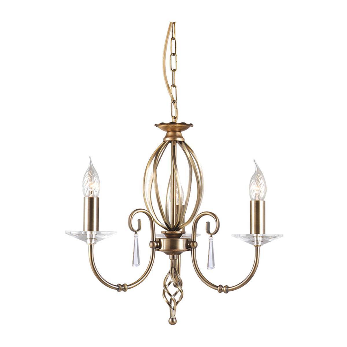 Люстра Elstead AG3 AGED BRASS